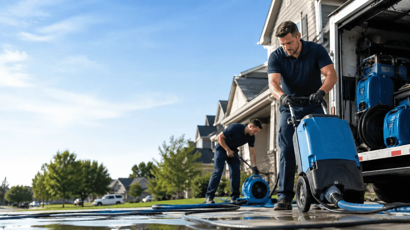 Dehumidification being performed in Port Haywood, VA